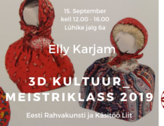 3D kultuur meistriklass: Elly Karjam, väike Kihnu titt