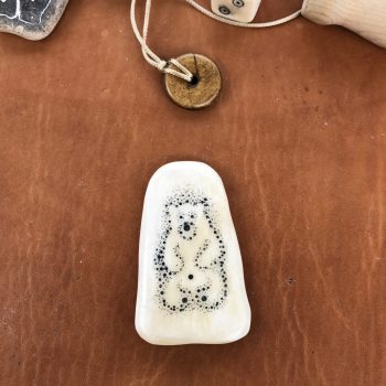 Monika Hint Bone Carved Bear